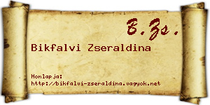 Bikfalvi Zseraldina névjegykártya